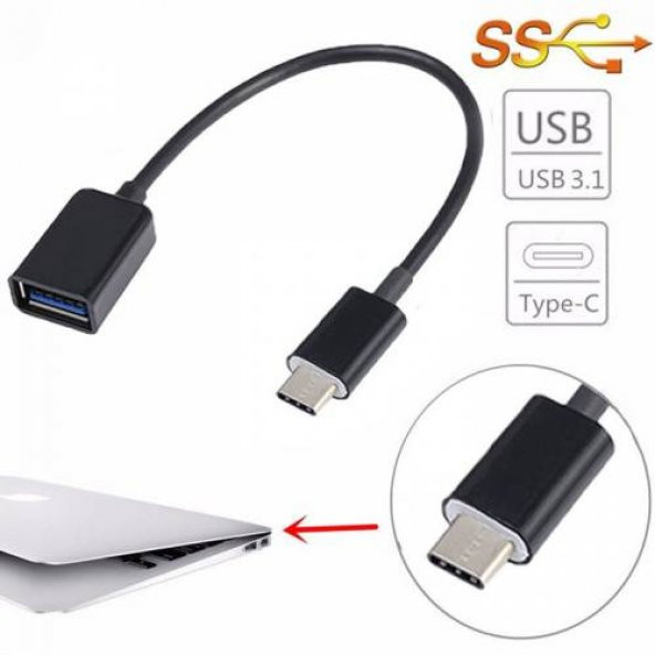 Usb Type-C Otg Kablo Usb C Otg Çevirici Samsung Note 7 Lg G5 Gene ürün görseli 1