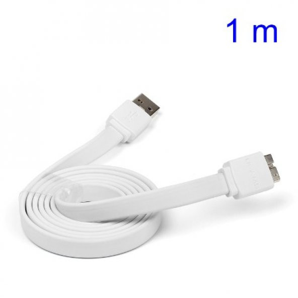 Samsung Galaxy Note 3 S5 Usb Şarj ve Data Kablo Yassı Kırmızı ürün görseli 1