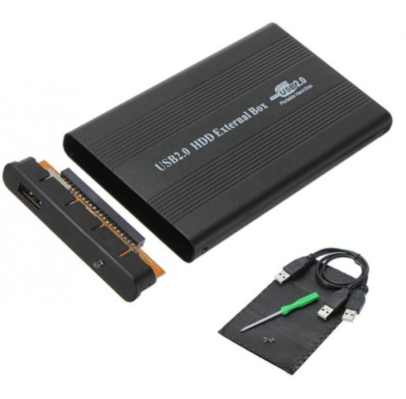2.5 İde Harddisk Kutusu İde Hdd Kutu Siyah Harici Kutu Usb 2.0 ürün görseli 1