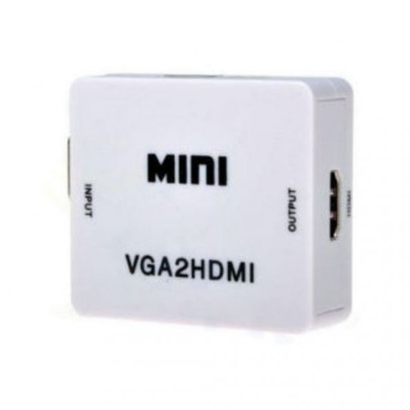 Turbosepet Vga To Hdmi Çevirici Dönüştürücü Projeksiyon Aktarma + Ses 259899493 ürün görseli 1