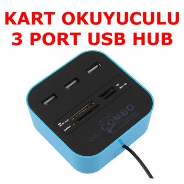 Usb Hub Çoğaltıcı Çoklayıcı Çoklu Kart Okuyucu (259895299) ürün görseli 1