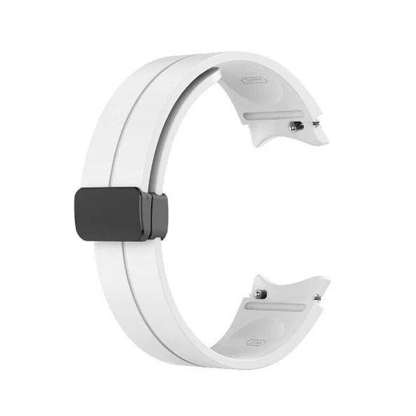 Gpack Samsung Galaxy Watch 4 42mm Kordon Düz Silikon Mıknatıslı HS24 ürün görseli 1