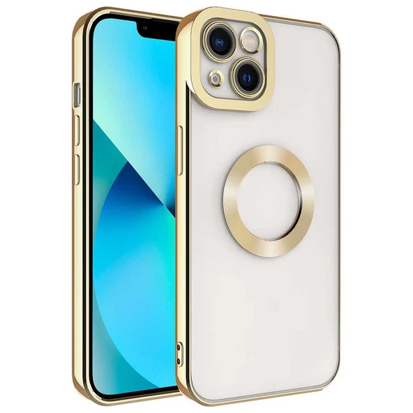Gpack Apple iPhone 14 Plus Kılıf Logo Gösteren Kamera Korumalı Silikon ürün görseli 1