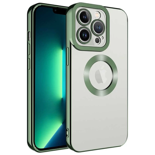 Gpack Apple iPhone 14 Pro Kılıf Logo Gösteren Kamera Korumalı Silikon ürün görseli 1