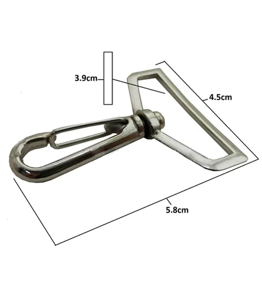 10 Adet Çanta Kayış Metal Zammak Kanca Büyük Boy Valiz Kilidi ürün görseli 1