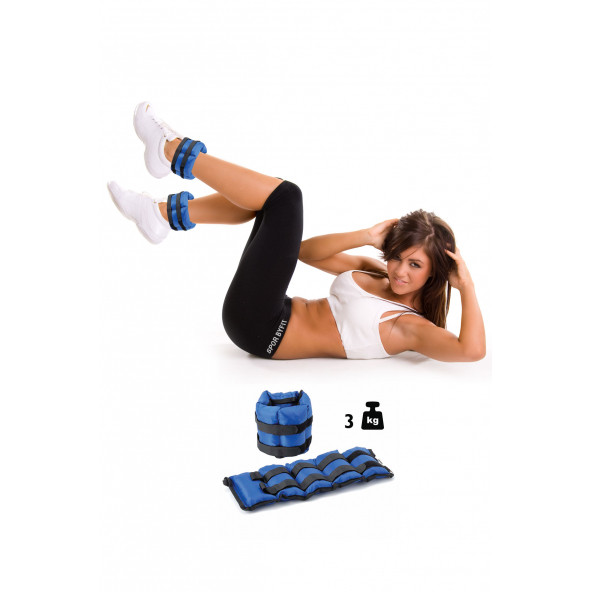 Spor Byfit 3 Kg x 2 Adet El veya Ayak Bileği Ağırlığı ürün görseli 1