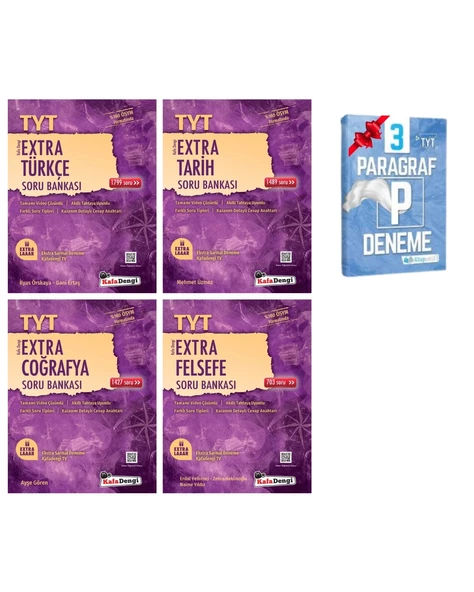 TYT Extra Türkçe Tarih Coğrafya ve Felsefe Soru Bankası ürün görseli 1