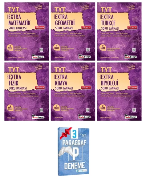 TYT Extra Matematik Geometri Türkçe Fizik Kimya Biyoloji Soru Bankası ürün görseli 1
