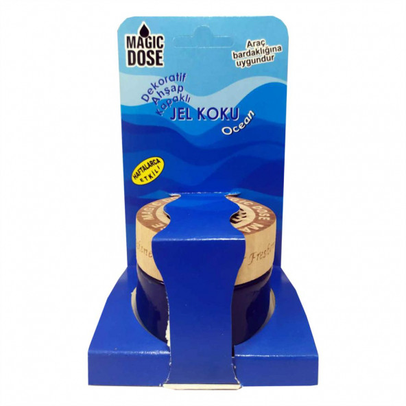Magic Dose Dekoratif Ahşap Kapaklı Jel Koku 50 Ml Ocean ürün görseli 1