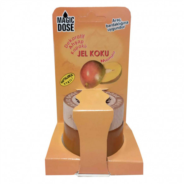 Magic Dose Dekoratif Ahşap Kapaklı Jel Koku 50 Ml Mango ürün görseli 1