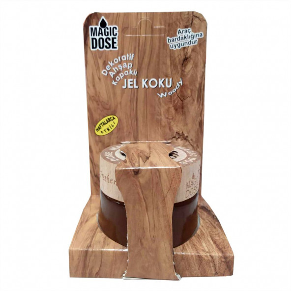 Magic Dose Dekoratif Ahşap Kapaklı Jel Koku 50 Ml Woody ürün görseli 1