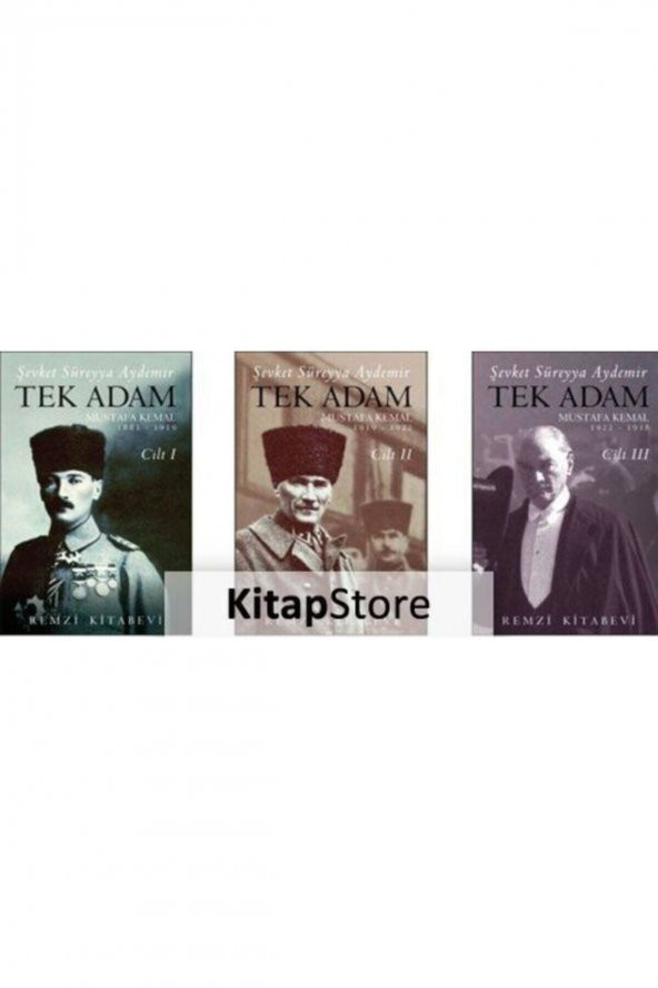 Tek Adam Mustafa Kemal (3 Cilt Takım) (büyük Boy) ürün görseli 1