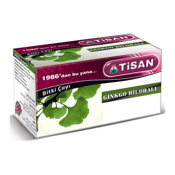 Tisan Ginkgo Bilobalı Çayı 20`li Süzen Poşet ürün görseli 1