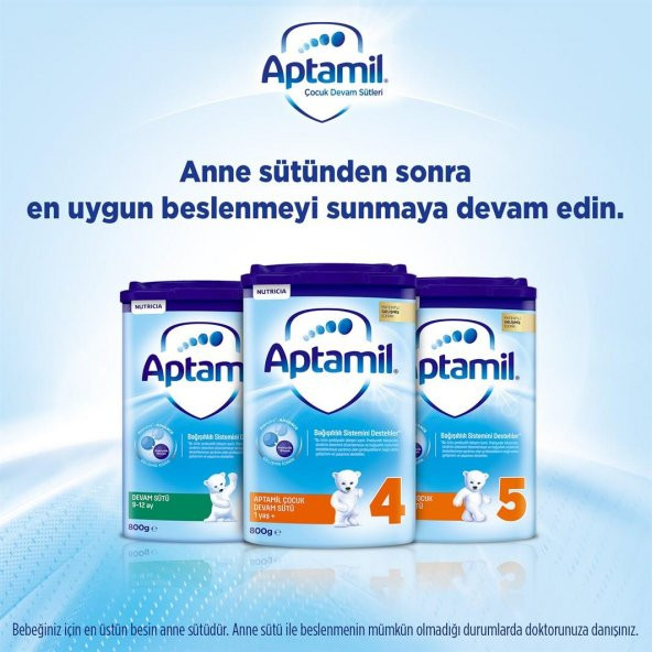 Aptamil Devam Sütü 2 Numara 1200 Gr 4 Lü Paket - Resim 4