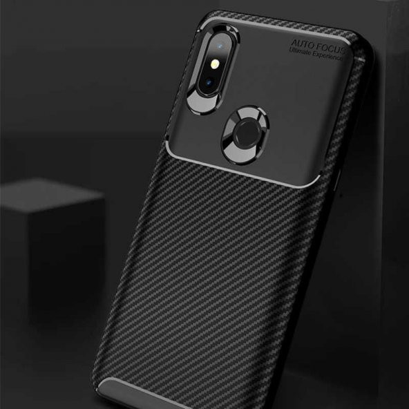 Xiaomi Mi Mix 3 Kılıf Antişok Karbon Silikon Kapak + Nano Cam ürün görseli 1