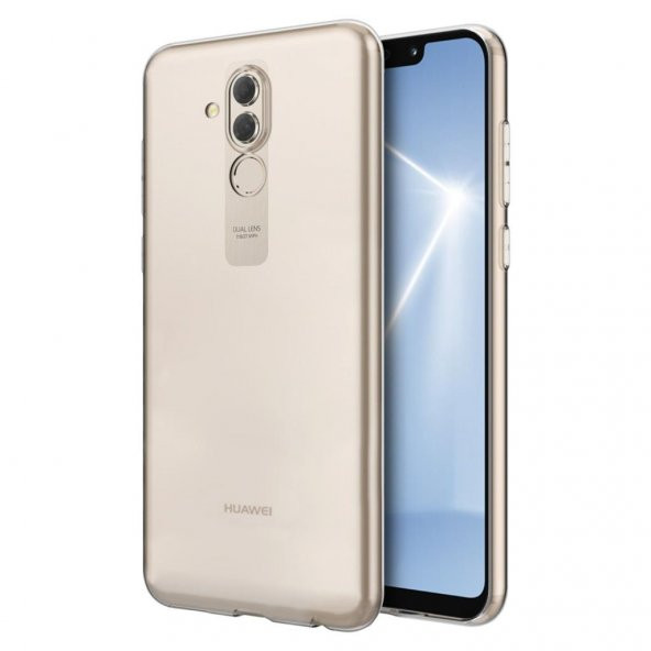 Huawei Mate 20 Lite Kılıf İnce Şeffaf Silikon Kılıf Kamera Korumalı ürün görseli 1
