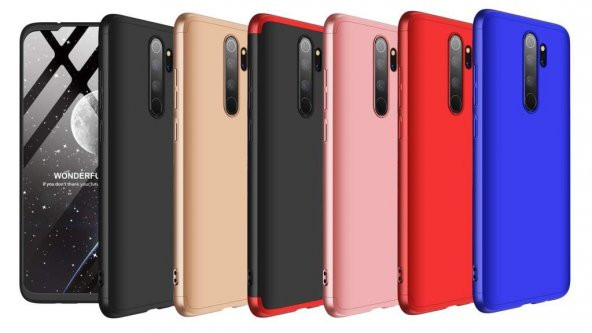 Xiaomi Redmi Note 8 Pro Kılıf Zore Tam Koruma 3 Parça Ays Kapak ürün görseli 1
