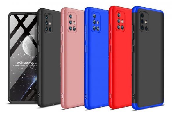 Samsung Galaxy A51 Kılıf Zore Tam Koruma 3 Parça Ays Kapak ürün görseli 1