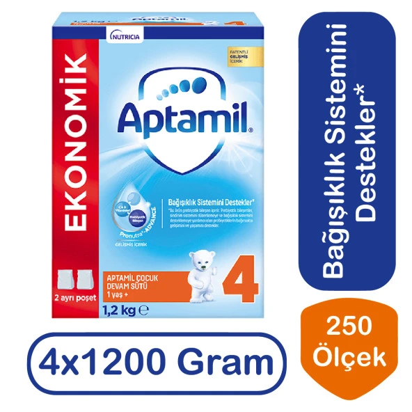 Aptamil Devam Sütü 4 Numara 1200 gr 4 lü Paket ürün görseli 1