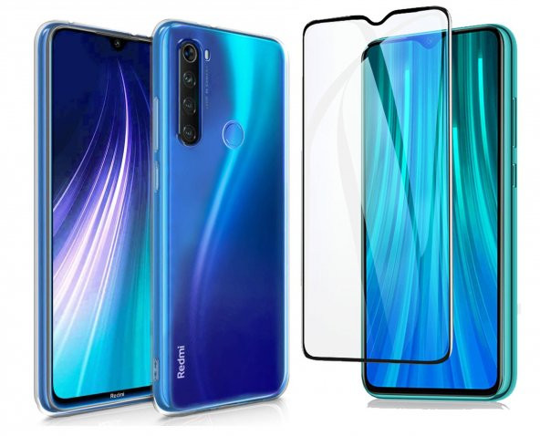 Redmi Note 8 Kılıf Şeffaf Silikon Kamera Korumalı + 6D Nano Cam ürün görseli 1