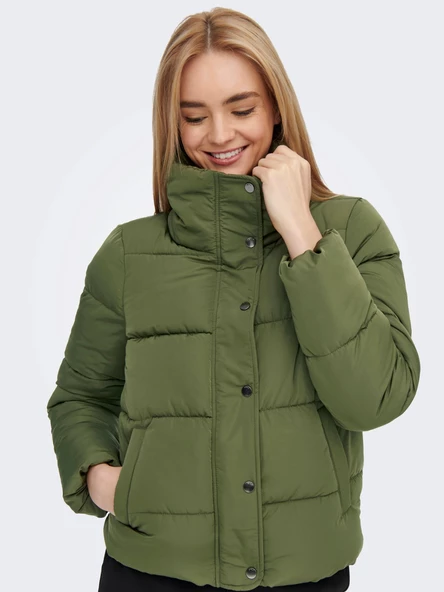 ONLY Cool Bayan Puffer Mont 15196546 - Resim 4