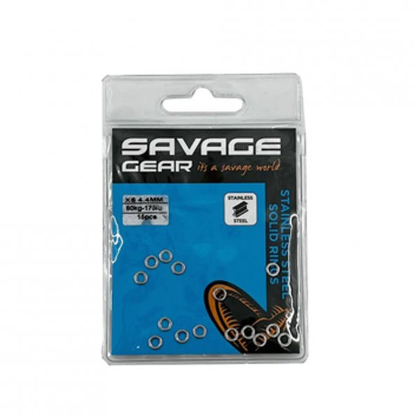 Savage Gear Solid Rings XS 175 lb 80 kg SS 15 Pcs ürün görseli 1