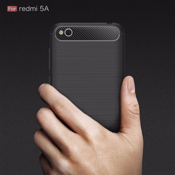 Xiaomi Redmi 5A (5inç) Kılıf Karbon Fiber Silikon Kapak Kılıf ürün görseli 1