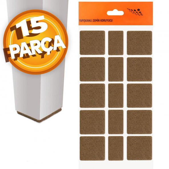 Masa Sandalye Zemin Koruyucu Keçe Yapışkanlı 40 mm (15Li PAKET) ürün görseli 1