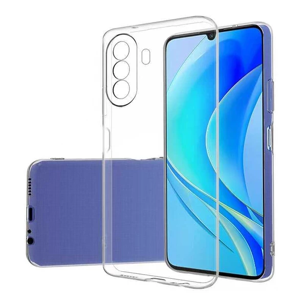 Huawei Nova Y70 Kılıf Şeffaf İnce ve Esnek Süper Silikon Kılıf ürün görseli 1