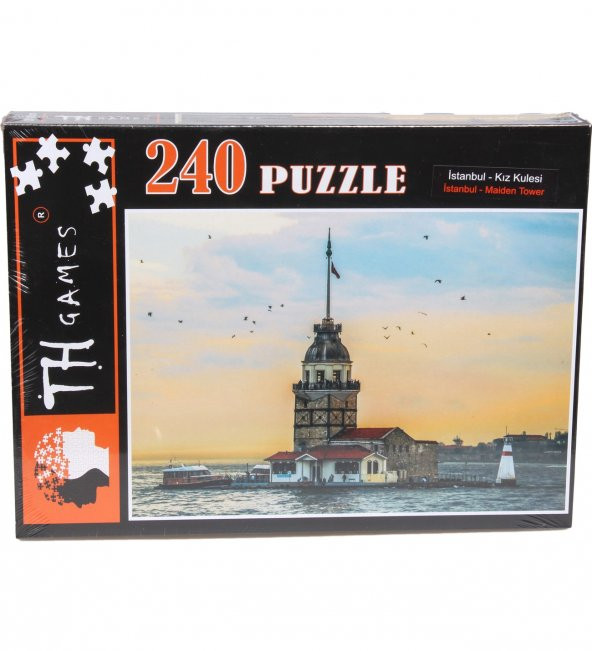 240 Parça Kutulu Puzzle - En Gözde Şehirler : Kız Kulesi ürün görseli 1