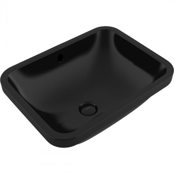 Bocchi Scala Tezgahaltı Lavabo 55 cm Parlak Siyah 1006-005-0125 ürün görseli 1