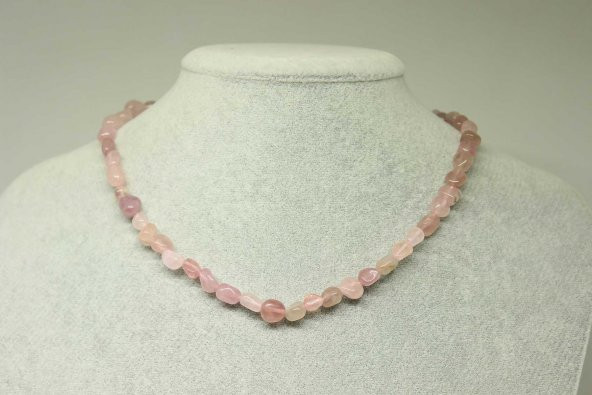 Pembe Opal Taşı Doğal Parçalar Kolye (Klipsli) (25502) ürün görseli 1