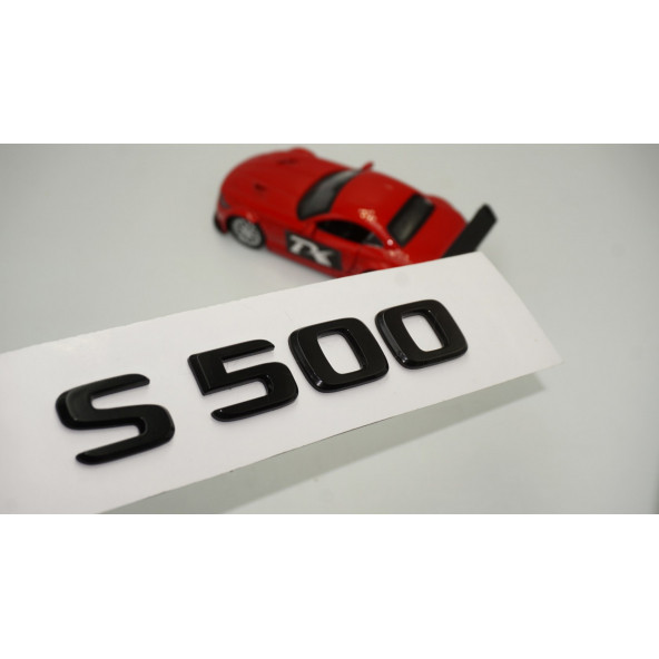 S 500 Bagaj Parlak Siyah ABS 3M 3D Yazı Logo ürün görseli 1