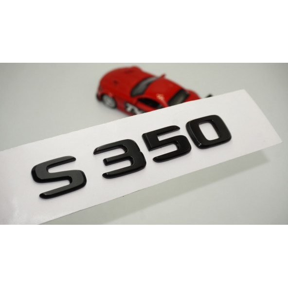 S 350 Bagaj Parlak Siyah ABS 3M 3D Yazı Logo ürün görseli 1