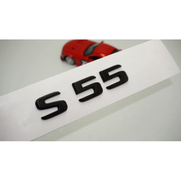 S 55 Bagaj Parlak Siyah ABS 3M 3D Yazı Logo ürün görseli 1