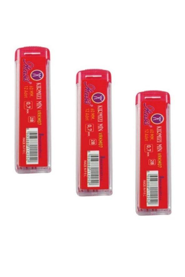Kırmızı Uc 0,7 Min Masis 0.7 Uc 3 Paket ürün görseli 1