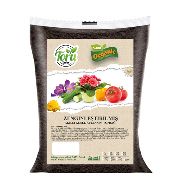 Toru bahçe Akıllı Toprak Torf 20 lt süper karışım ürün görseli 1