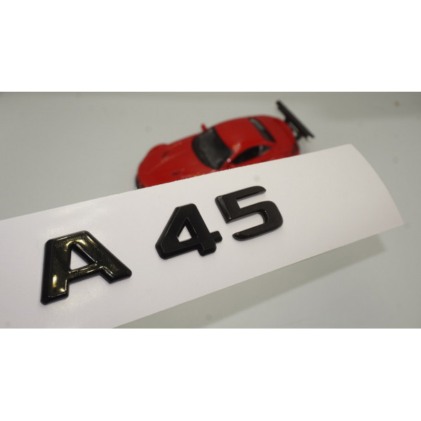 A 45 Bagaj Parlak Siyah ABS 3M 3D Yazı Logo ürün görseli 1
