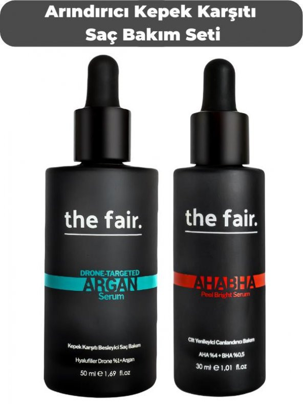 the fair. Arındırıcı Kepek Karşıtı Vegan Saç Bakım Seti ürün görseli 1