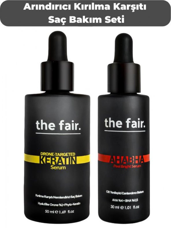 Arındırıcı Keratin Kırılma Karşıtı Vegan Saç Bakım Seti ürün görseli 1