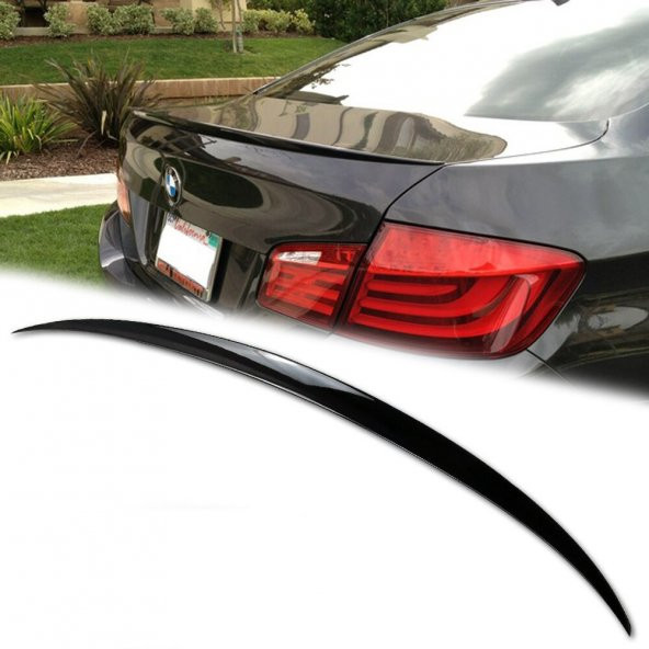 BMW 5 SERİSİ F10 BAGAJ ÜSTÜ SPOİLER PARLAK SİYAH 2011-2016 ürün görseli 1
