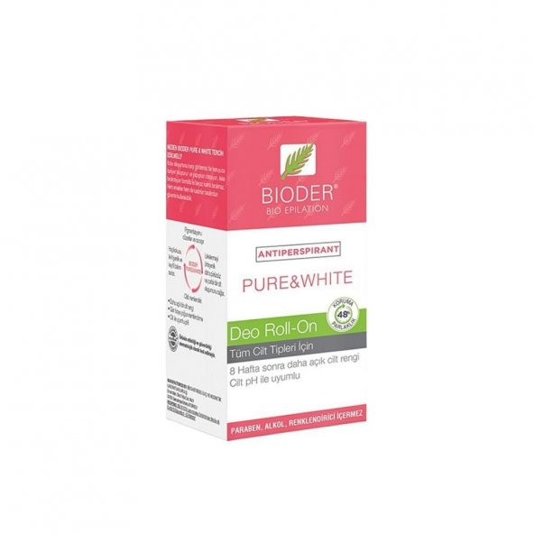 Antiperspirant Pure & White Deo Roll-On 50ml ürün görseli 1