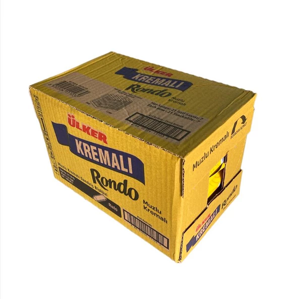 Ülker Rondo Klasik Muz Kremalı Bisküvi 61 gr 24 adet ürün görseli 1
