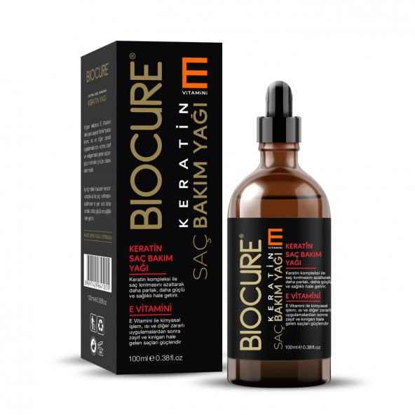 Biocure Keratin Saç Bakım Yağı 100ml ürün görseli 1