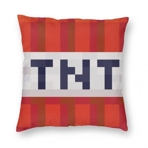 Minecraft TNT Pillow Yastık Peluş Oyuncak 45CM ürün görseli 1