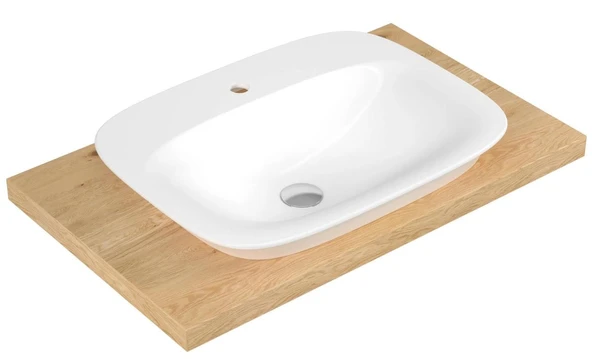 Serel Hera Tezgah Üstü Çanak Lavabo 46x60 cm HR30TXS110H ürün görseli 1