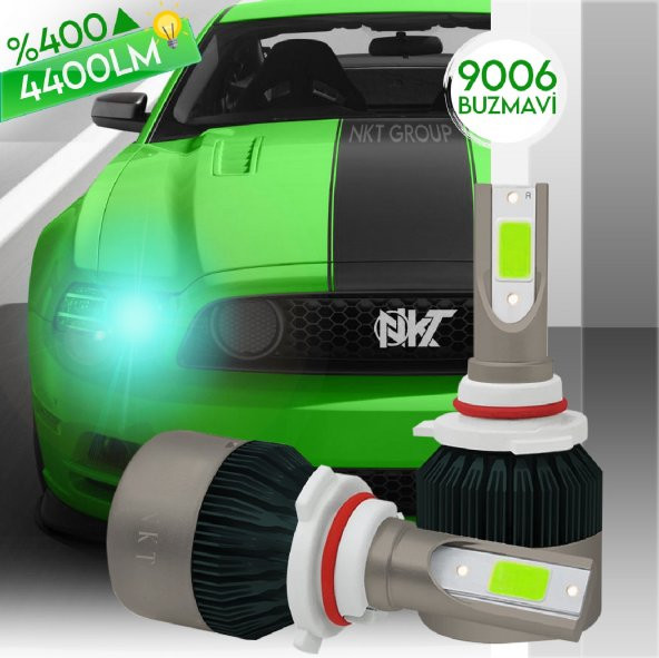 POINT MARKETING 9006 Ice Blue Buz Mavi Led Xenon Far Ledi Led Zenon Far Ampulü ürün görseli 1