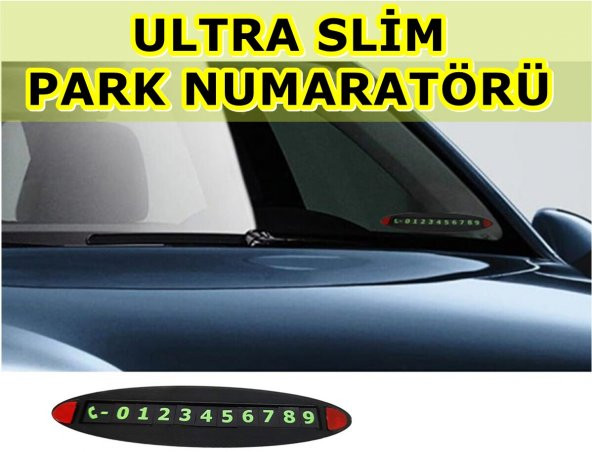 POINT MARKETING Ultra ince Araç Içi Oto Park Telefon Numarası Numaratör ürün görseli 1