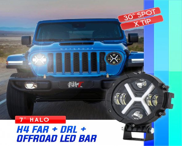 POINT MARKETING Offroad X Angel Led Projektör Lamba 4d Uyumlu ürün görseli 1