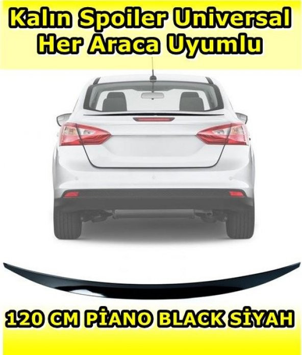 Seat Altea  uyumlu Pianoblack Spoiler 120 cm ürün görseli 1